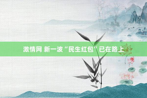 激情网 新一波“民生红包”已在路上